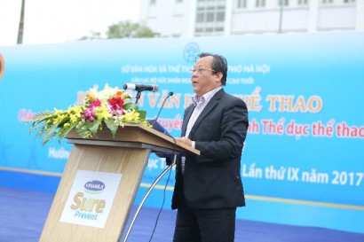   Ông Nguyễn Khắc Lợi – Phó Giám Đốc Sở Văn Hóa và Thể Thao TP.Hà Nội phát biểu khai mạc chương trình