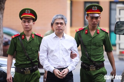 Bị cáo Nguyễn Xuân Sơn – bị cáo bị tuyên án tử hình do phạm tội tham ô trong đại án xảy ra tại PVN