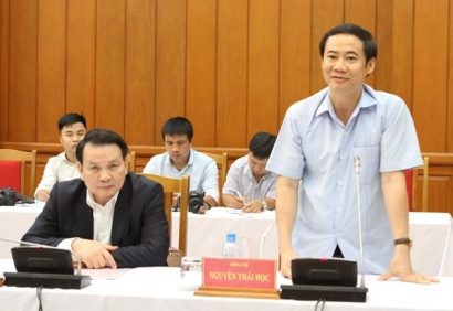  Đồng chí Nguyễn Thái Học, Phó trưởng Ban Nội chính Trung ương, Ủy viên Ban Chỉ đạo Cải cách tư pháp trung ương, Phó trưởng Đoàn công tác phát biểu tại Hội nghị