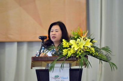 Phó Chánh án TANDTC Nguyễn Thúy Hiền phát biểu khai mạc hội thảo 