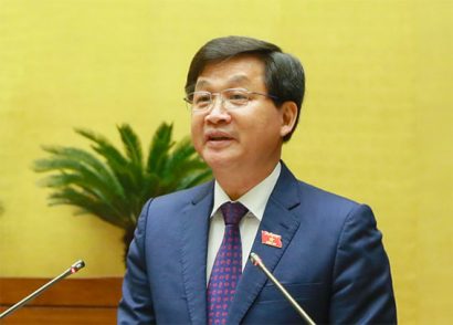 Tổng thanh tra Chính phủ Lê Minh Khái trình bày báo cáo tại Quốc hội - Ảnh: Quochoi.vn 