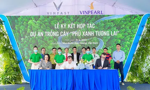 Vinfast khởi động dự án trồng rừng "phủ xanh tương lai"